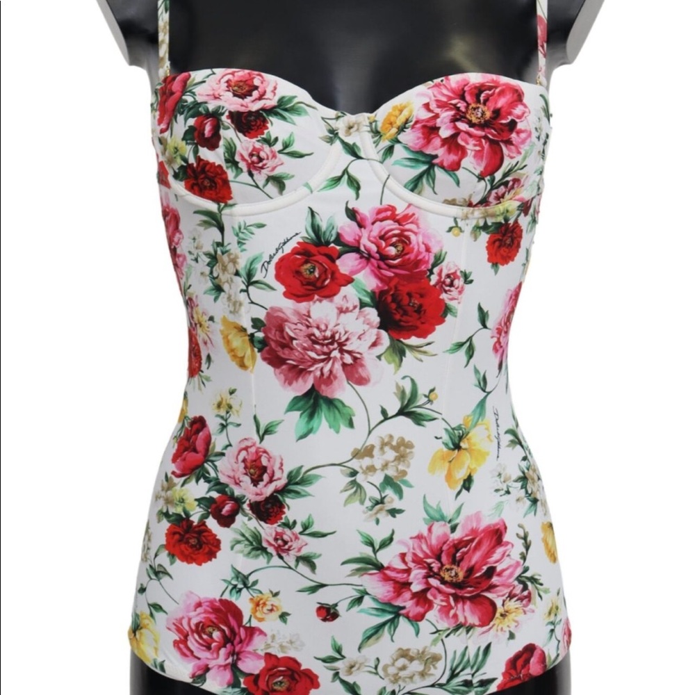 Dolce & Gabbana floral one piece swimsuit